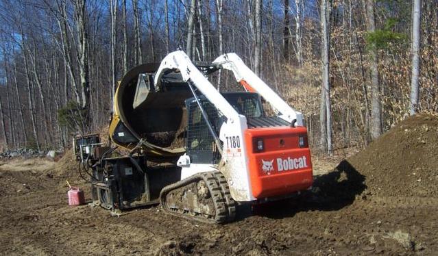 Screening topsoil on-site